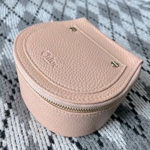 Small Chloé make up or jewelry leather bag